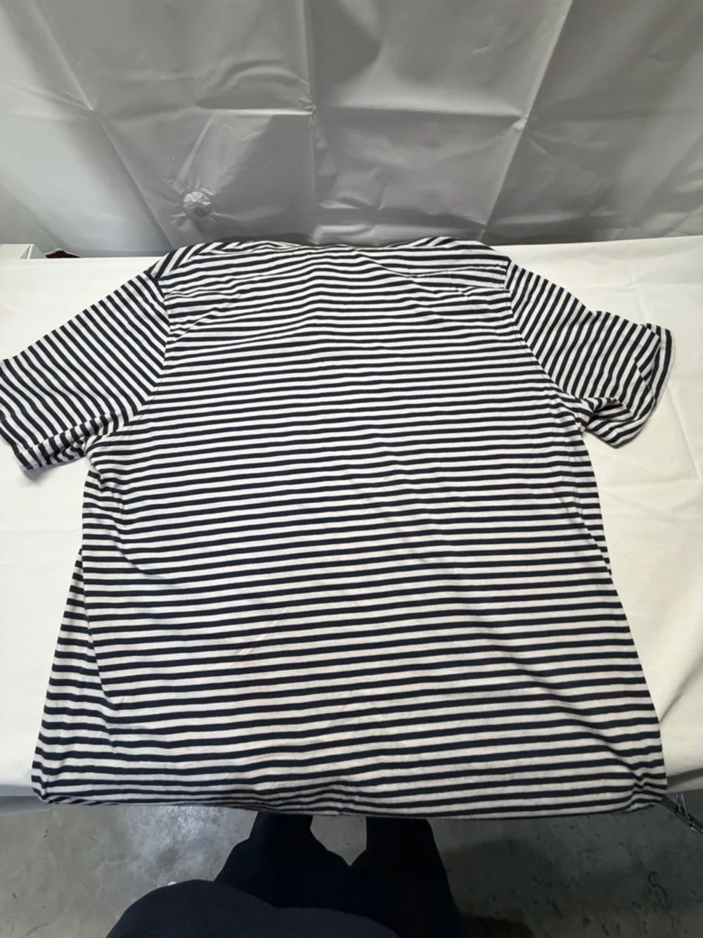 Ralph‎ Lauren Polo Striped Navy and White Cotton Polo Shirt